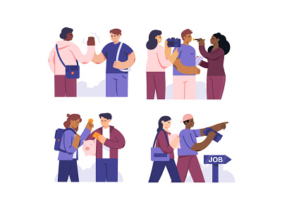 Job and Activity Illustration concept character flat design flat illustration illustration illustrations illustrator isometric illustration people people illustration vector illustration