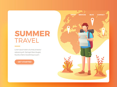 Summer Landing Page Template Collection by Greative on Dribbble
