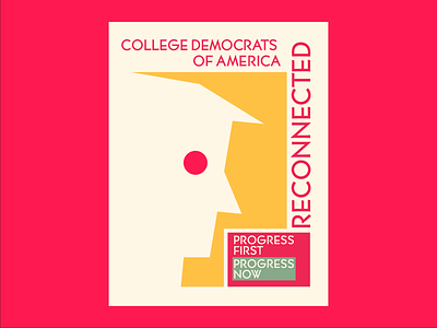 College Democrats of America: ReConnected design flat design illustration illustrator logo vector