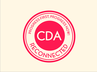 CDA ReConnected Logo branding design graphic design illustration illustrator logo vector
