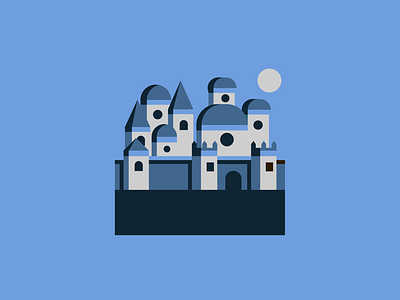 Winterfell architecture city fantasy flat design gameofthrones got illustration town vector