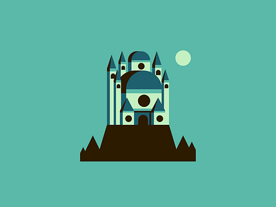 The Eyrie architecture castle city flat design gameofthrones got illustration town vector