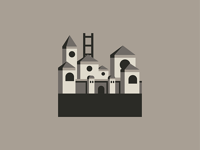 Castle Black architecture city flat design gameofthrones got illustration town vector