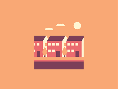 A Neighborhood architecture city digital illustration illustration illustrator town vector