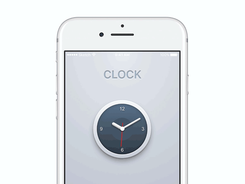 Clock Animation animation interaction iphone