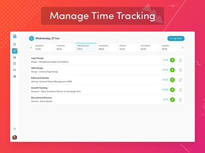 Manage Time Tracking | Bearbook Projects