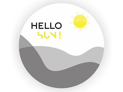 Hello Sun coreldraw design icon vector
