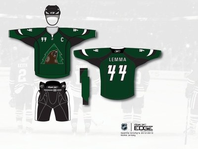 Grizzly-Home Jersey brand design hockey identity jersey logo sport sports