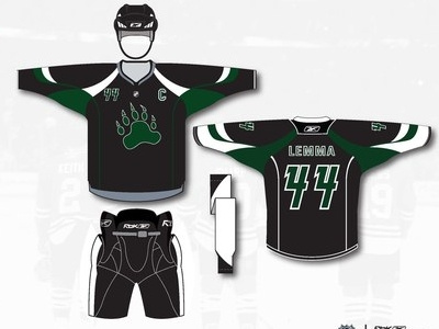 Grizzly- Third Jersey brand hockey identity jersey jersey design logo design nhl sport design sport logo sports