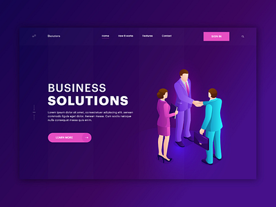 Business Solution Landing page Template business business solution business solution landing page
