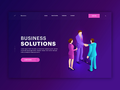 Business Solution Landing page Template