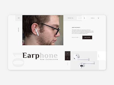 Earphone landing_page template