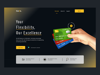 Finance Landing Page business solution landing page landing page ui