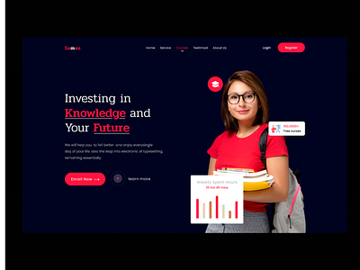 learning Landing Page business solution landing page landing page ui