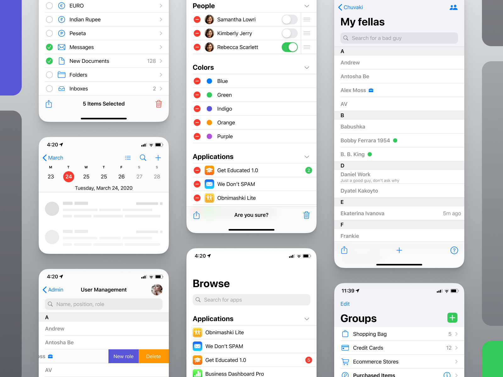 Dribbble Figma IOS UI Kit Table View Components List Ui Design 