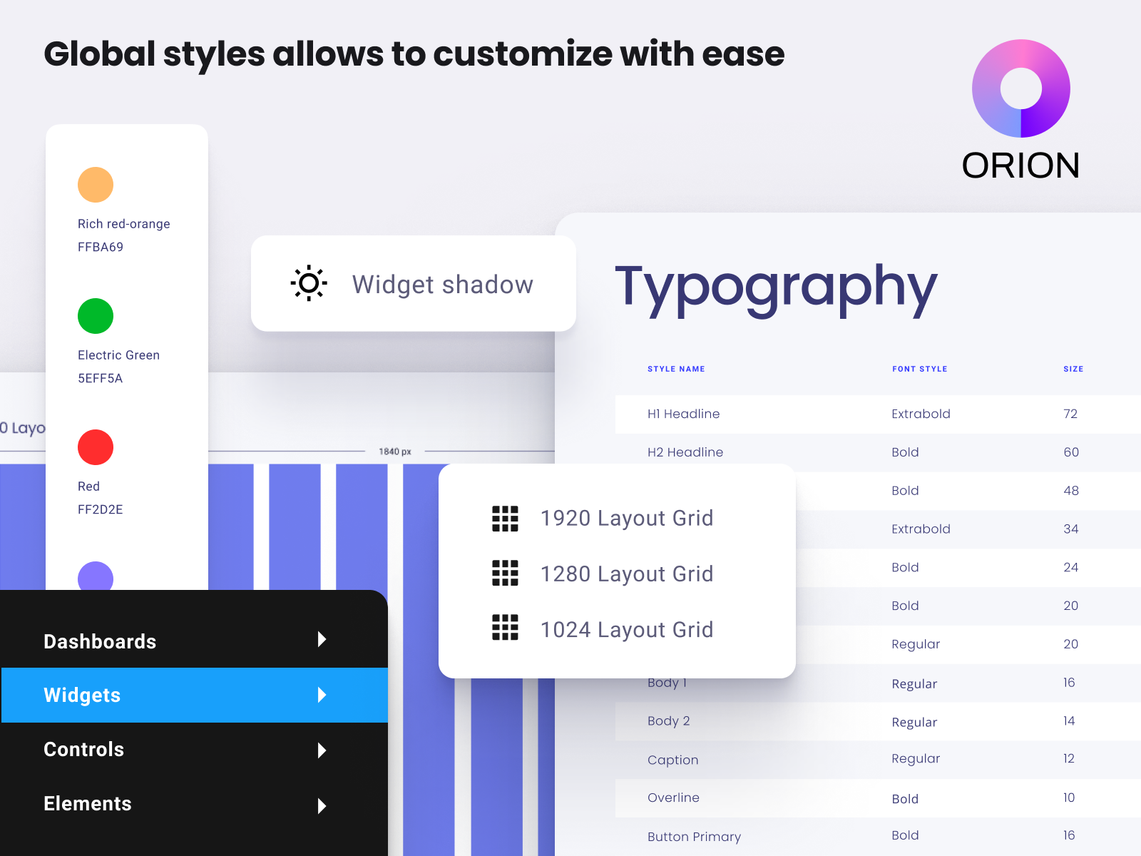 Global styles. UI Kit Tinkoff figma.