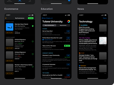 Figma iOS design library - Table view lists templates