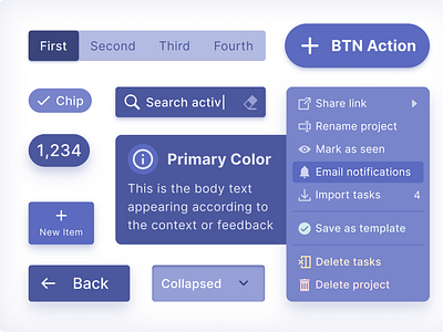 React UI kit in Figma - From Flat to Filled styles