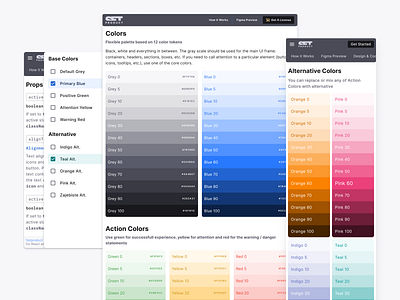 React UI kit - Color tokens, Palette, Tints & Shades app color colors design design system desktop figma mobile palette templates token tokens ui ui kit web