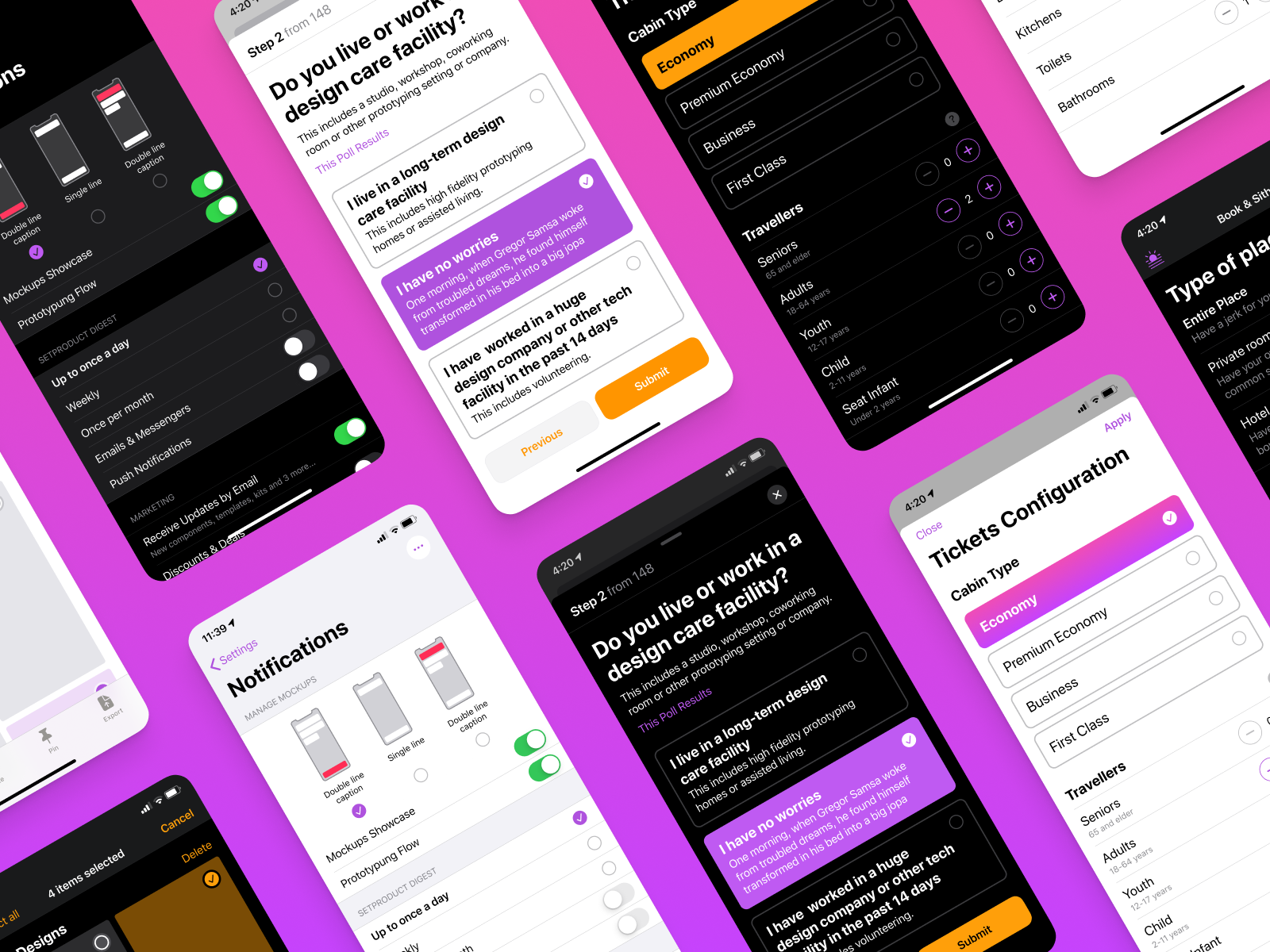 iOS design kit - Figma mobile templates by Roman Kamushken for ...