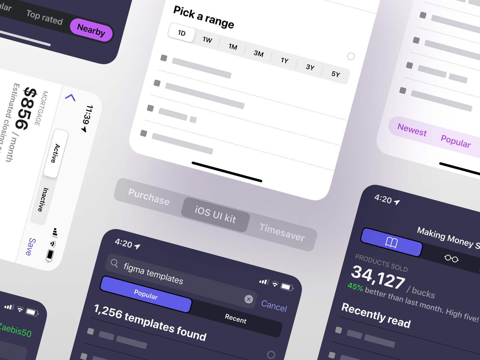 Figma IOS Design Kit - Tabs And Segmented Controls By Roman Kamushken ...