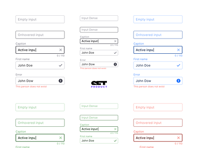 React UI kit - Outlined inputs app design development figma input material prototyping react reactjs templates text field ui web