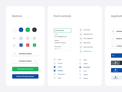 Figma Material Design UI kit - Freebie - App templates library