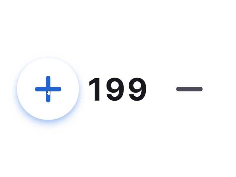 Figma UI kit React components — Add remove input counter value