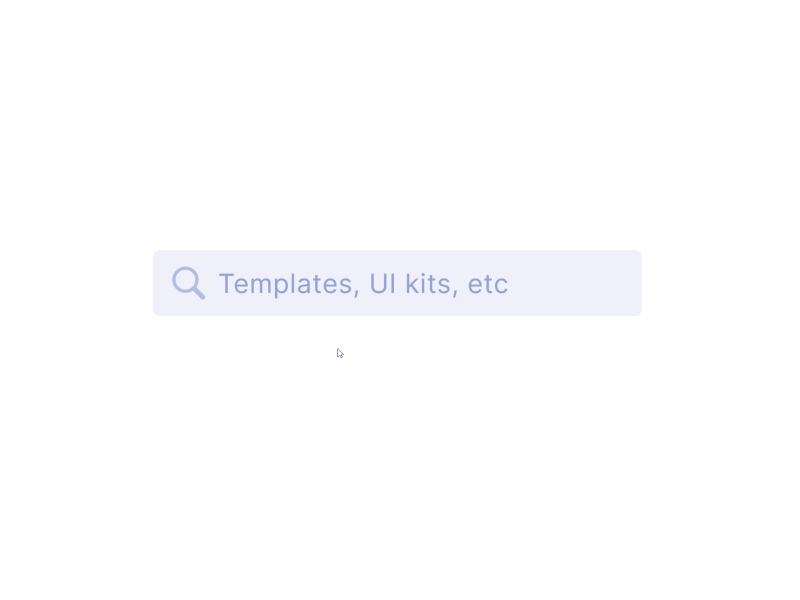 Figma UI kit React components — Search input