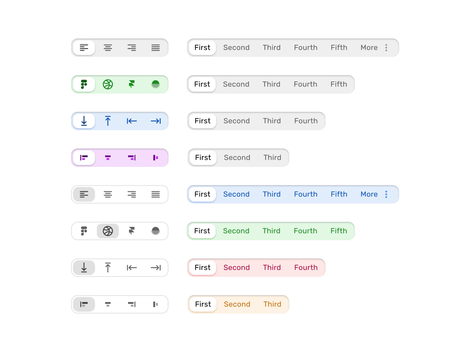 Material X design system UI kit - Figma Segments by Roman Kamushken for ...