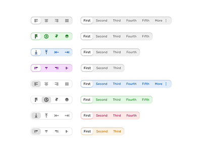 Material X design system UI kit - Figma Segments