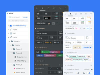 Figma Dashboard UI kit - Desktop app components min app dashboard design design system desktop figma material template templates ui ui kit