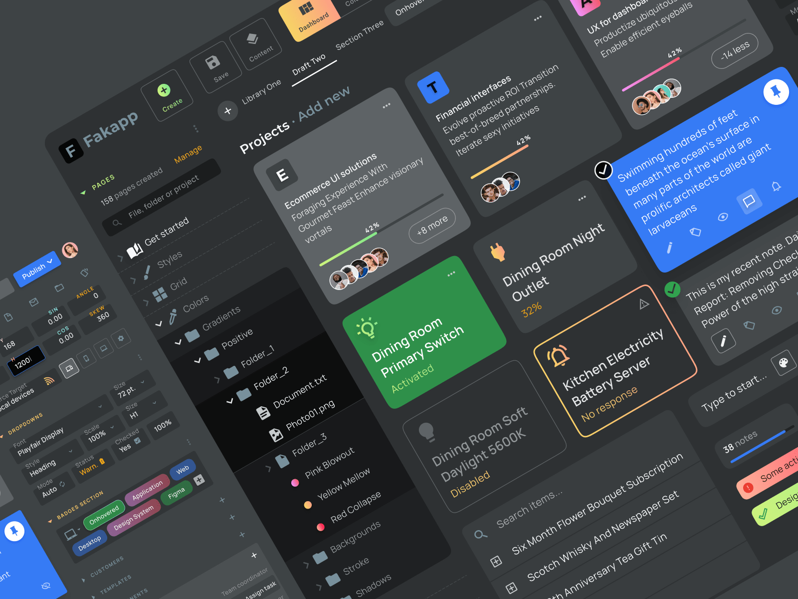 Figma Dashboard Ui Kit Desktop App Dark Template By Roman Kamushken For Setproduct On Dribbble