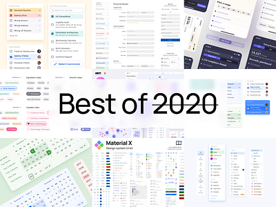 UI design inspiration - Best shots in review 2020 android app design system designer figma graphic inspiration interface ios material mobile react templates ui ui kit ux web