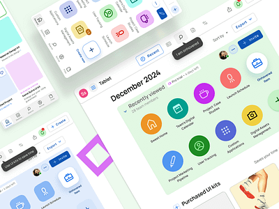 Figma Dashboard templates - Start page UI design