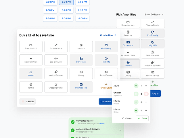 Filter UI design for Figma Material X kit by Roman Kamushken for ...