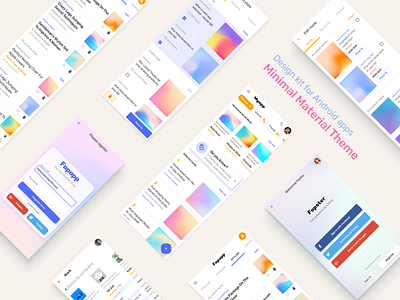 Figma Material UI kit - Mobile app Android templates android app button card dashboard design design system figma header material mobile navigation template templates ui ui kit web