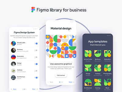 Figma templates — Material Design UI kit