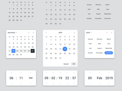 Figma Material Design UI kit - Desktop & Mobile templates android app calendar dashboard date datepicker design design system figma material mobile templates ui ui kit web