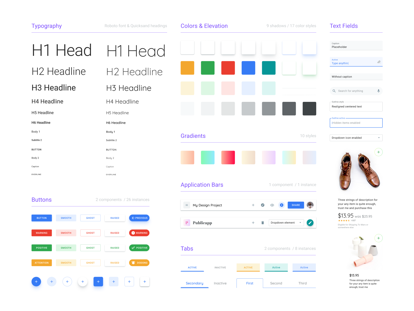 Figma Material Dashboard Ui Kit Design System By Roman Kamushken For Setproduct On Dribbble