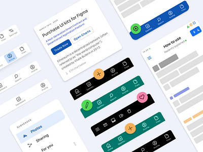 Figma Material X Design kit – Components and App Templates android app bottom components dashboard design design system desktop figma material mobile navigation tab bar templates ui ui kit web