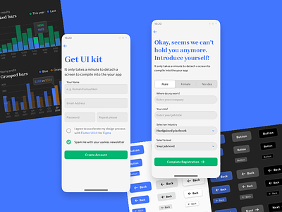 Design unique😲 mobile apps with Mobile–X Figma UI kit