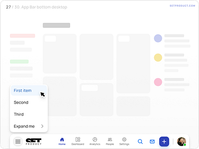 App Bar UI design desktop app design figma logo material templates ui ui kit