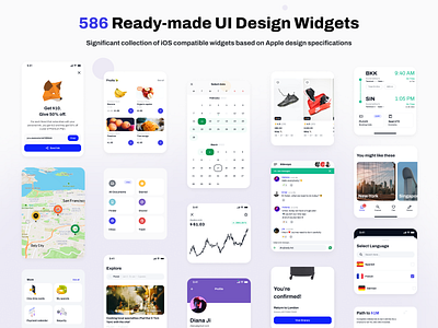 New Figma iOS UI kit with 280+ mobile templates