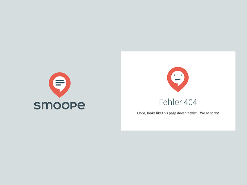 Smoope 404 404 page emoji logo pin smile smileys