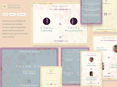 • Template • Wedding invitation web / mobile 