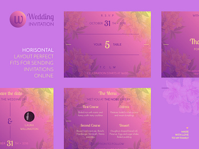 Browser wedding invitation | HTML & CSS by Roman Kamushken on Dribbble