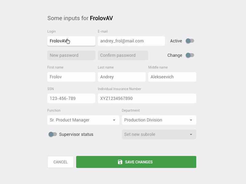 Inputs quickly prototyping axure form high fidelity input material prototype ui kit