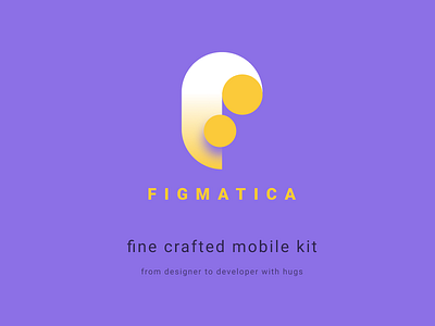Figmatica COMING SOON! brand card corporate identy logo purple