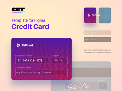 🆓 Credit card template for Figma by Roman Kamushken on Dribbble